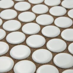 Merola Tile Hudson Penny Round Glossy White 12 In. X 12-5/8 In. X 5 Mm Porcelain Mosaic Tile (10.74 Sq. Ft. / Case) -Discount Flooring Store e44f7a35b790d7d2042f25a8ee05a41e 1800x1800