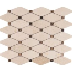 MSI Valencia Blend Elongated Octagon 12 In. X 12 In. X 10 Mm Polished Marble Mesh-Mounted Mosaic Tile (10 Sq. Ft. / Case) 9 MSI Valencia Blend Elongated Octagon 12 In. X 12 In. X 10 Mm Polished Marble Mesh-Mounted Mosaic Tile (10 Sq. Ft. / Case) -Discount Flooring Store e4a189499c7e825265a41f04331ad576 1800x1800