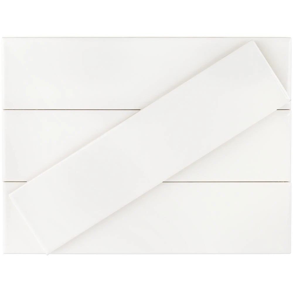Ivy Hill Tile Birmingham Bianco 3 In. X 12 In. 8mm Polished Ceramic Subway Tile (5.38 Sq. Ft. / Box) 5 Ivy Hill Tile Birmingham Bianco 3 In. X 12 In. 8mm Polished Ceramic Subway Tile (5.38 Sq. Ft. / Box) - Image 3