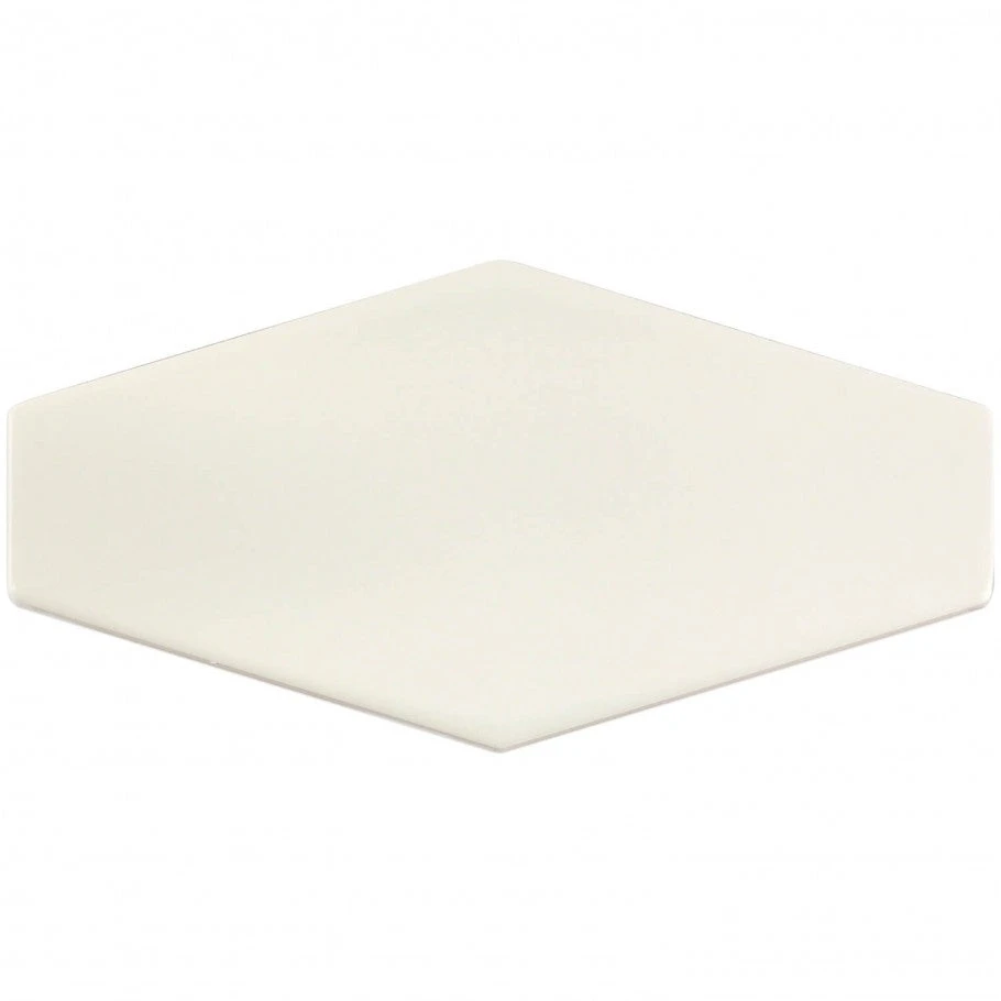 Midland Hexagon Vanilla 4 In. X 8 In. Glazed Ceramic Tile Sample 3 Midland Hexagon Vanilla 4 In. X 8 In. Glazed Ceramic Tile Sample