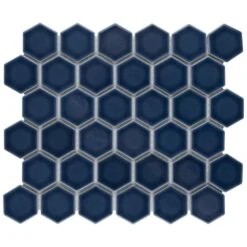 Merola Tile Hudson Due Hex 2 In. Denim Blue 11 In. X 12 In. Porcelain Mosaic (9.97 Sq. Ft. / Case) -Discount Flooring Store ec700c06bc5757dca8ef6e85b922d493 1800x1800