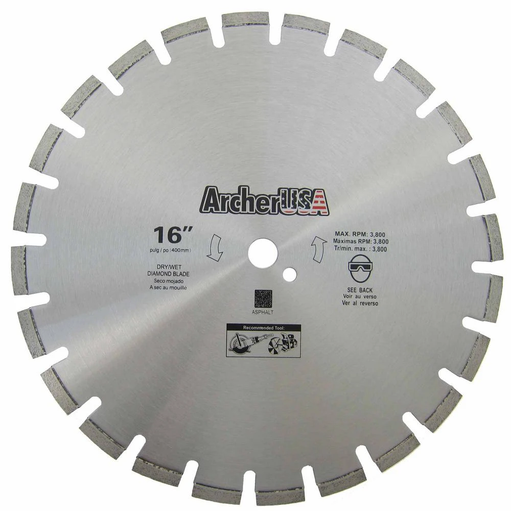 Archer USA 16 In. Diamond Blade For Asphalt Cutting 4 Archer USA 16 In. Diamond Blade For Asphalt Cutting - Image 2