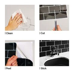 Subway Black 12 In. W X 12 In. H Peel And Stick Decorative Mosaic Wall Tile Backsplash (5 Tiles) 14 Subway Black 12 In. W X 12 In. H Peel And Stick Decorative Mosaic Wall Tile Backsplash (5 Tiles) -Discount Flooring Store ef85eb754b5cc94a8a9631e85b6471bd 1800x1800