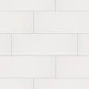 Daltile Restore Bright White 8 In. X 24 In. Ceramic Wall Tile (13.3 Sq. Ft. / Case)