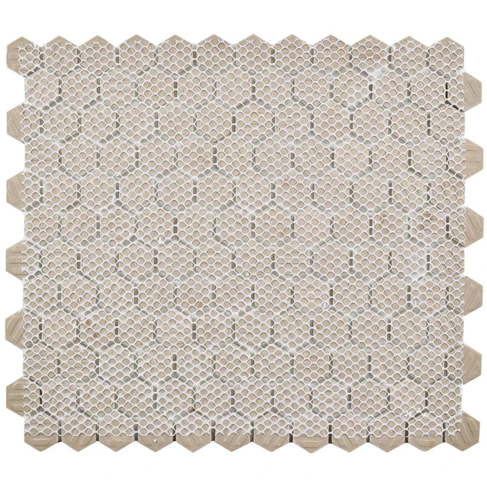 Merola Tile Metro Hex Glossy White 10-1/4 In. X 11-3/4 In. X 5 Mm Porcelain Mosaic Tile (8.56 Sq. Ft. / Case) 12 Merola Tile Metro Hex Glossy White 10-1/4 In. X 11-3/4 In. X 5 Mm Porcelain Mosaic Tile (8.56 Sq. Ft. / Case) - Image 10