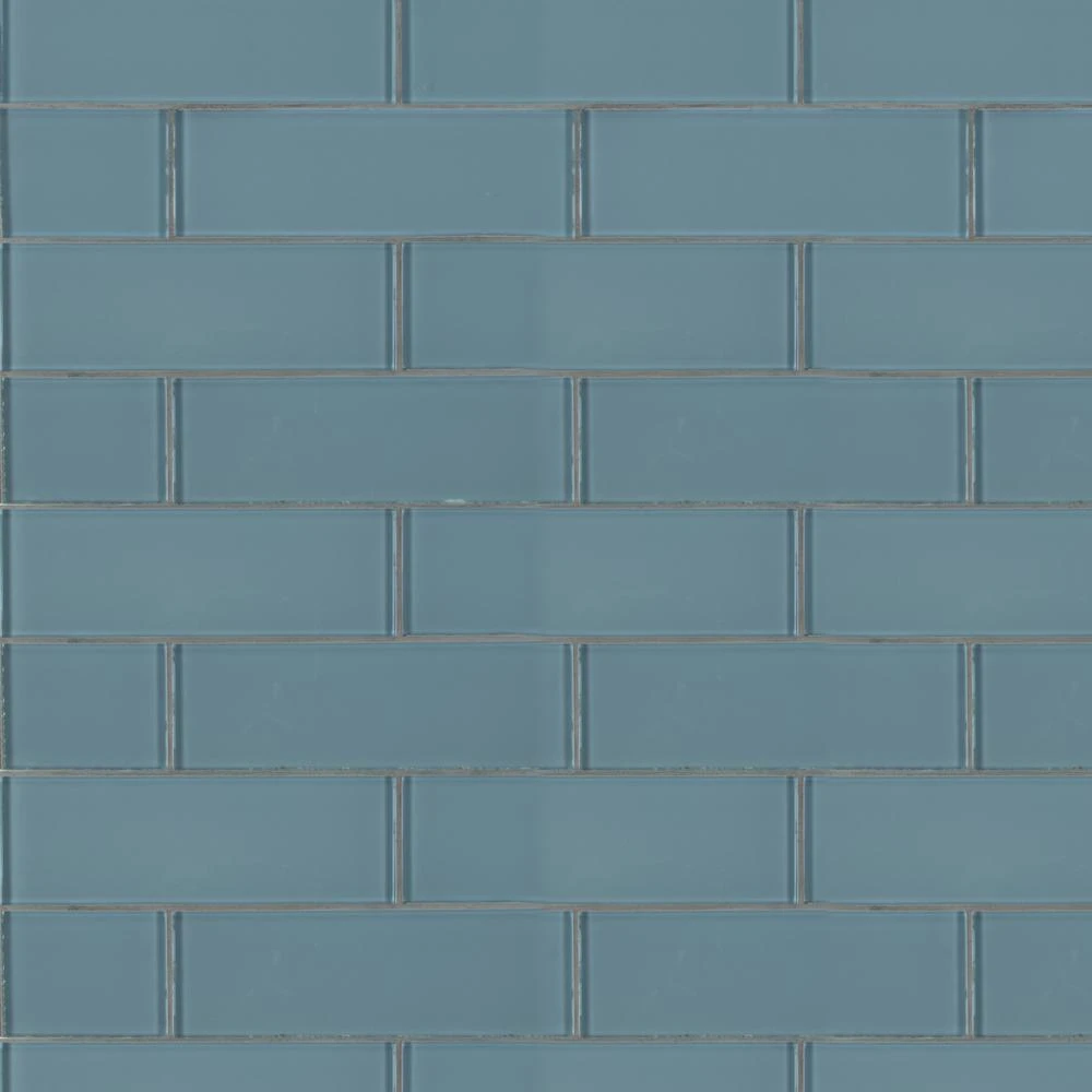 MSI Harbor 3 In. X 9 In. X 8mm Glossy Glass Gray Subway Tile (3.8 Sq. Ft. / Case) 3 MSI Harbor 3 In. X 9 In. X 8mm Glossy Glass Gray Subway Tile (3.8 Sq. Ft. / Case)