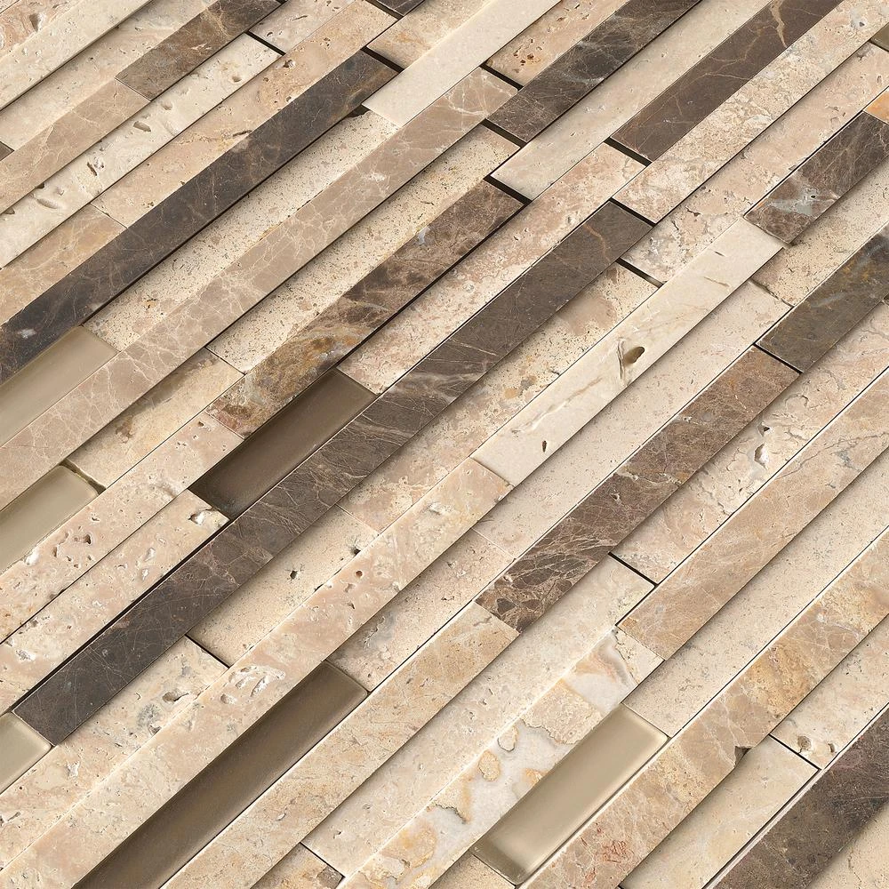 MSI Ashlar Rock Interlocking 8 In. X 18 In. X 8 Mm Glass And Stone Mesh-Mounted Mosaic Tile (1 Sq. Ft.) 3 MSI Ashlar Rock Interlocking 8 In. X 18 In. X 8 Mm Glass And Stone Mesh-Mounted Mosaic Tile (1 Sq. Ft.)