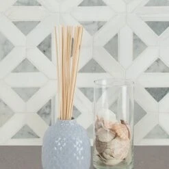 MSI Geometrica 12 In. X 12 In. X 10mm Bianco Dolomite Polished Marble Mesh-Mounted Mosaic Tile (10 Sq. Ft. / Case) -Discount Flooring Store f6ebd3fef522a7f7b1b652e32de0312f 1800x1800