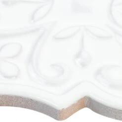 Bond Tile Roma Florid White 6.25 In. X 7.25 In. Ceramic Arabesque Wall Tile (30 Pieces 4.84 Sq. Ft. / Box) -Discount Flooring Store f9310e1c 1a84 48ad 9ae7 9447d55e40ca.9fca5e4c8194e2fb5531b1df604ec7de 1800x1800