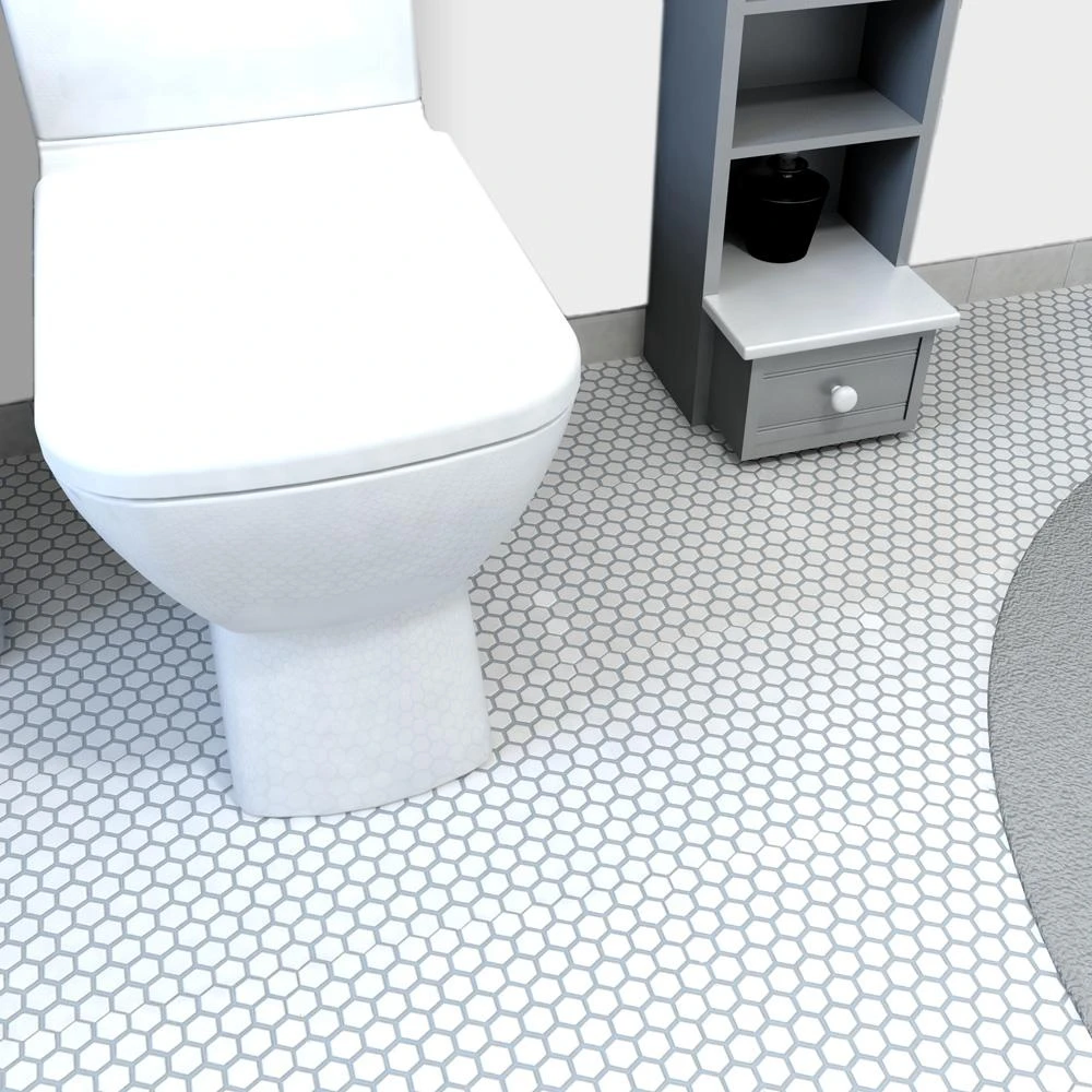 Merola Tile Metro Hex Glossy White 10-1/4 In. X 11-3/4 In. X 5 Mm Porcelain Mosaic Tile (8.56 Sq. Ft. / Case) 14 Merola Tile Metro Hex Glossy White 10-1/4 In. X 11-3/4 In. X 5 Mm Porcelain Mosaic Tile (8.56 Sq. Ft. / Case) - Image 12