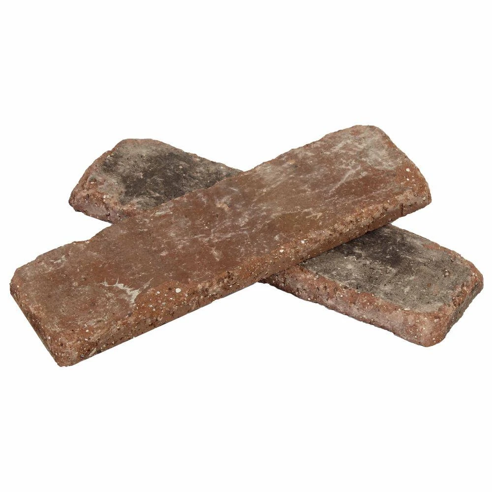 Old Mill Brick Castle Gate Thin Brick Singles - Flats (Box Of 50) - 7.625 In. X 2.25 In. (7.3 Sq. Ft.) 3 Old Mill Brick Castle Gate Thin Brick Singles - Flats (Box Of 50) - 7.625 In. X 2.25 In. (7.3 Sq. Ft.)
