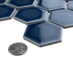 Merola Tile Hudson Due Hex 2 In. Denim Blue 11 In. X 12 In. Porcelain Mosaic (9.97 Sq. Ft. / Case) -Discount Flooring Store fbecfb6cf266f0718ab9263afa3ee767 1800x1800