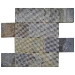 Merola Tile Crag Subway Sunset 11-3/4 In. X 11-3/4 In. X 10 Mm Slate Mosaic Tile 19 Merola Tile Crag Subway Sunset 11-3/4 In. X 11-3/4 In. X 10 Mm Slate Mosaic Tile -Discount Flooring Store fc716f20e34206e72226bbf4cf8a248c 1800x1800