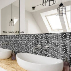 UKAP 10Pcs Mosaic Pattern Waterproof Wall Tile Stickers Peel And Stick Tile Kitchen Backsplash Wallpaper Sticker 15x15cm/20x20cm -Discount Flooring Store fcaa1fc3 64ba 4528 b3d9 3eb260a05e36 1.a3afcf6d198d786837193a79658a0c81 1800x1800