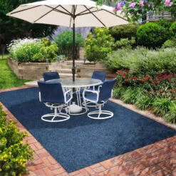 Indoor/Outdoor Carpet With Rubber Marine Backing - Blue 6' X 10' - Several Sizes Available - Carpet Flooring For Patio, Porch, Deck, Boat, Basement Or Garage -Discount Flooring Store fe158509 dcf5 45de 8aac 4f47e35981f7 1.5216e12e3adf4f0468b5966abce0db98 1800x1800