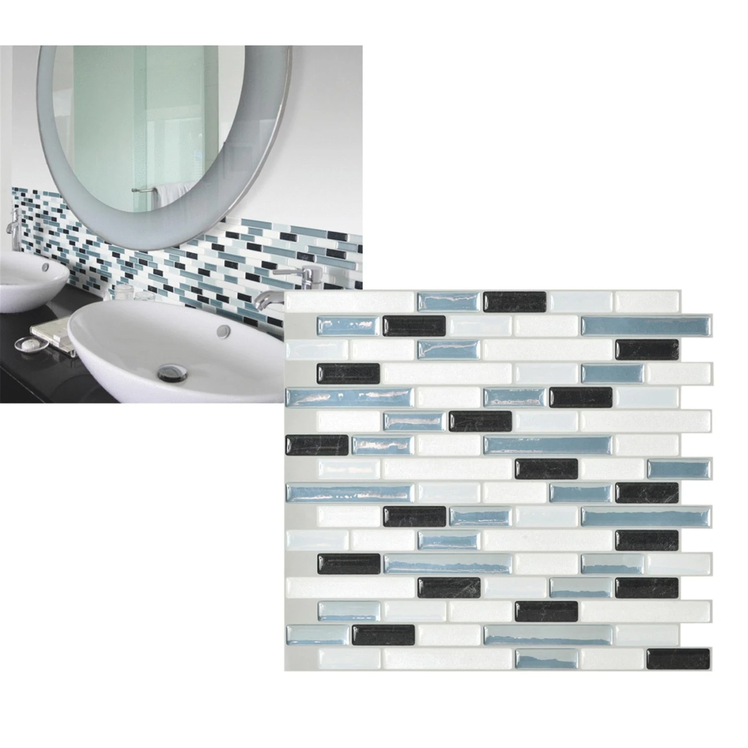 Smart Tiles Original Peel & Stick Backsplash 3 Smart Tiles Original Peel & Stick Backsplash
